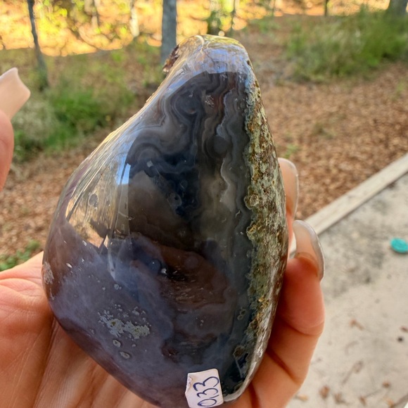 💜 Amethyst Druzy & Agate Cave Heart | High Grade Scenic Banding | Uruguay #0001 - Picture 4 of 7
